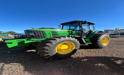 TRATOR JOHN DEERE 7515 ANO 2009 COM 6.837 Hrs GABINE ADAPTADA, MOTOR FEITO, USADO 